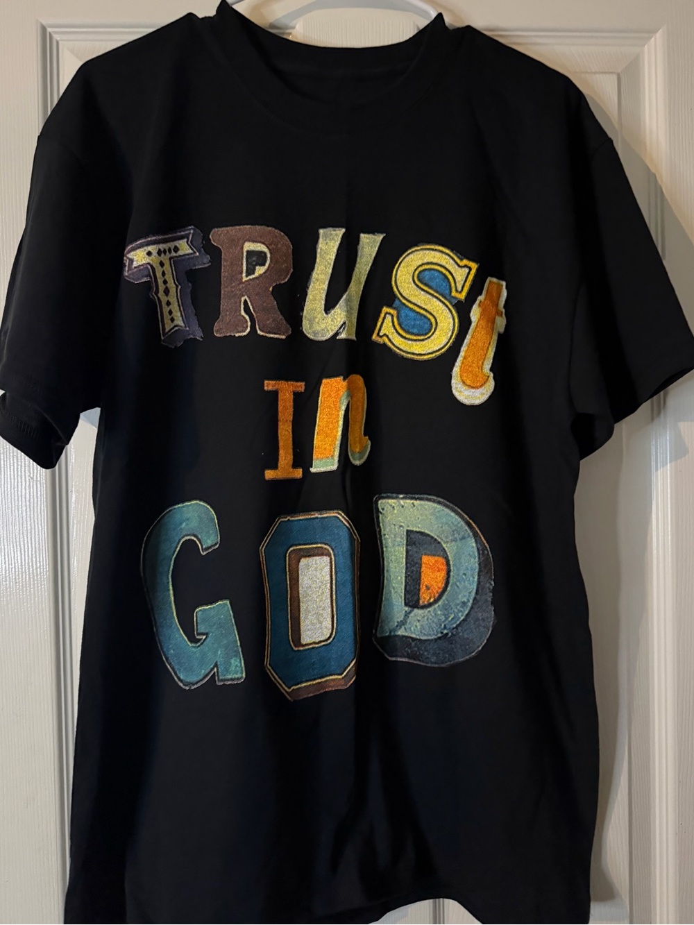 Black Graphic Tee - Trust in God
